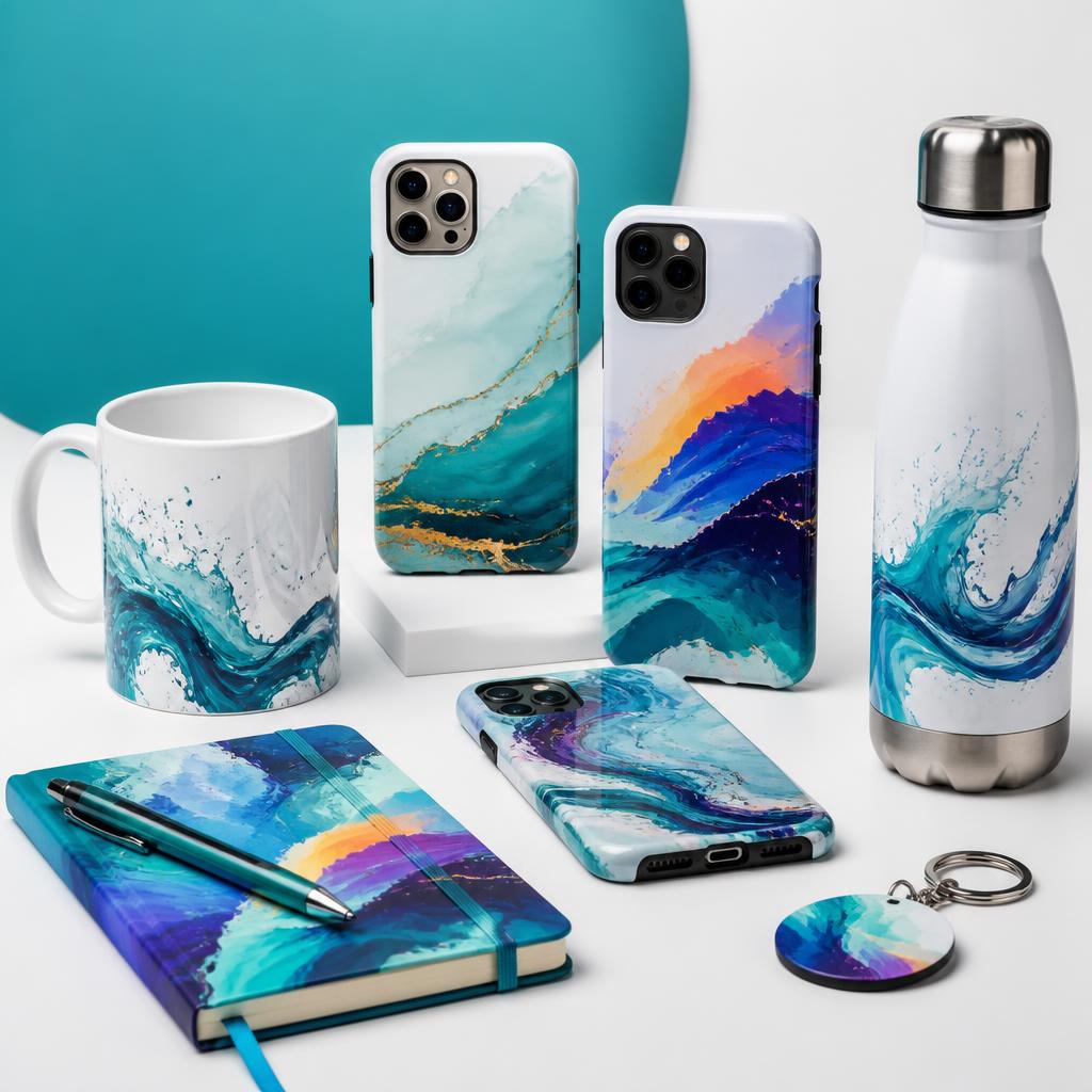 Cases de celular e brindes personalizados com impressão UV